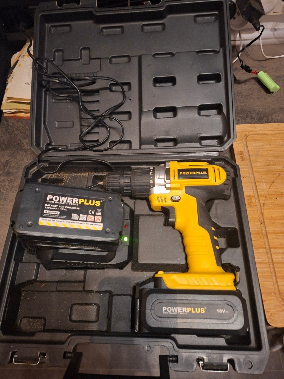 Lot 3 machines Powerplus / Parkside – très bon état – 75 €, Enlèvement, Perceuse