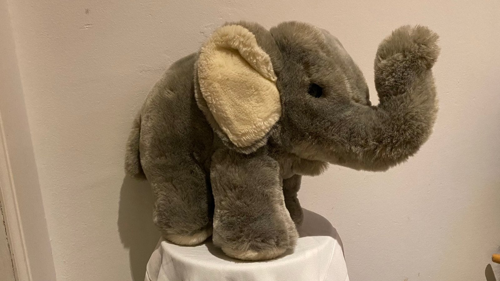 Vintage Steiff Cosy Jumbo olifant grijs pluche 22cm, Verzamelen, Ophalen of Verzenden, Gebruikt, Steiff