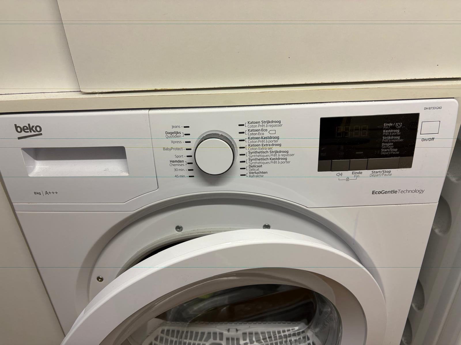 Beko droogkast 8kg A+++ warmtepomp, Elektronische apparatuur, Ophalen, Zo goed als nieuw