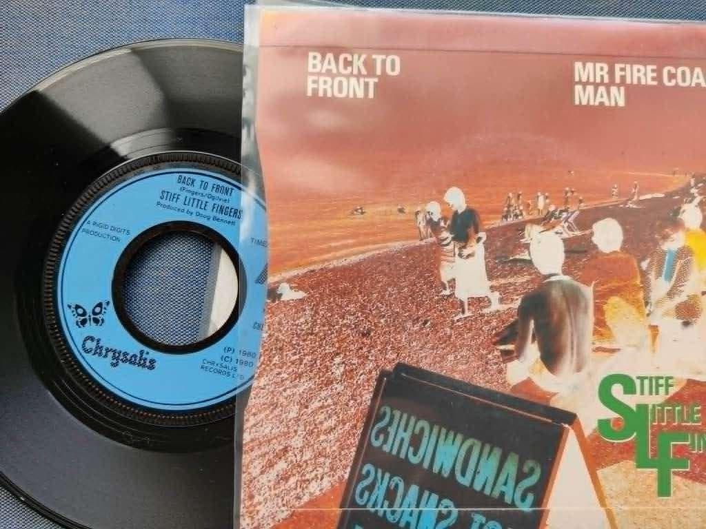 Stiff little fingers (back to front, perf st, 80, chrysalis), Ophalen of Verzenden, Single
