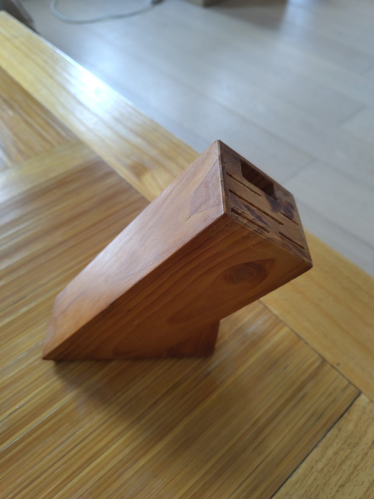 Bloc Couteaux Cuisine, Porte Couteaux de Cuisine en Bois, Maison & Meubles, Enlèvement, Bois, Brun