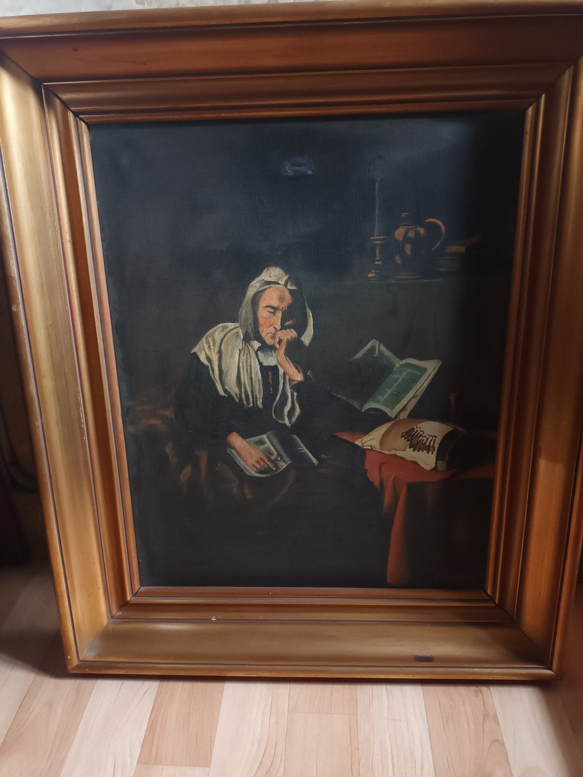 F Maho schilderij, Ophalen