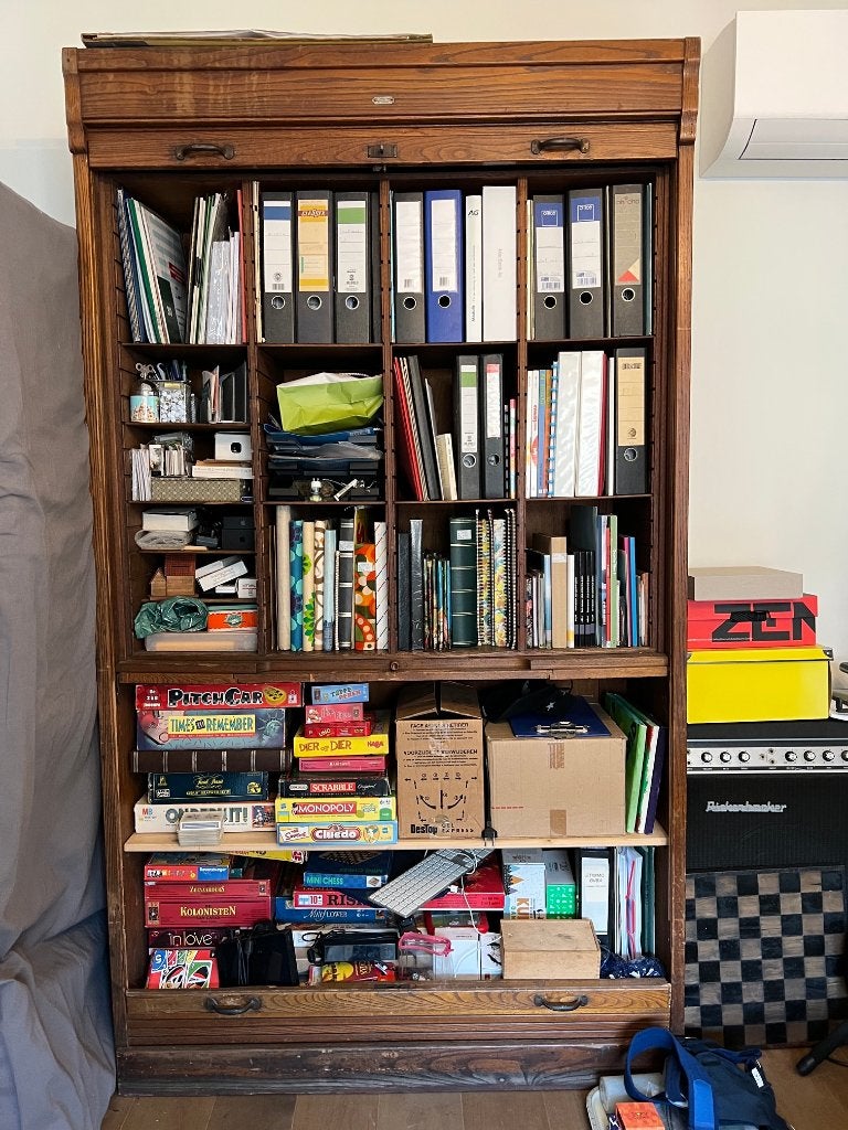 Rolluikkast 125x220x50 ideaal voor boeken, platen, etc..., Huis en Inrichting, Ophalen, Gebruikt