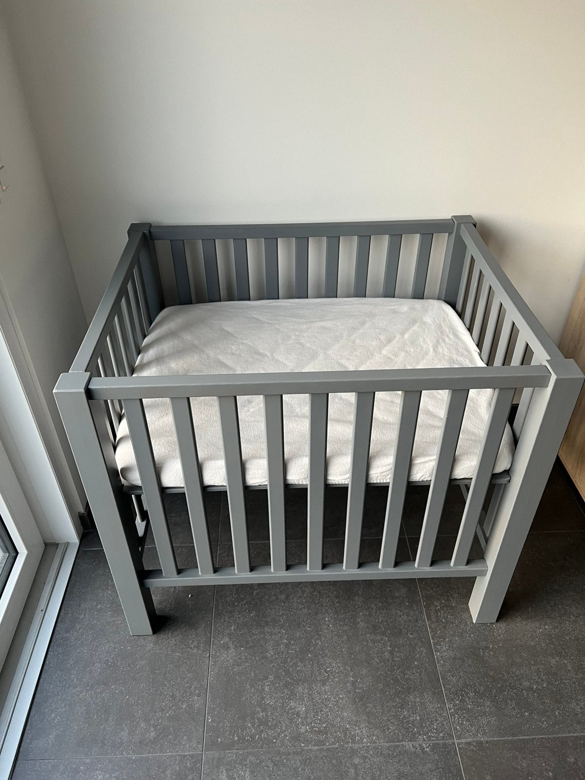 Babypark, Ophalen, Gebruikt, Rechthoekig, In hoogte verstelbaar