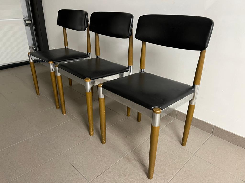 3 vintage stoelen, Ophalen, Gebruikt