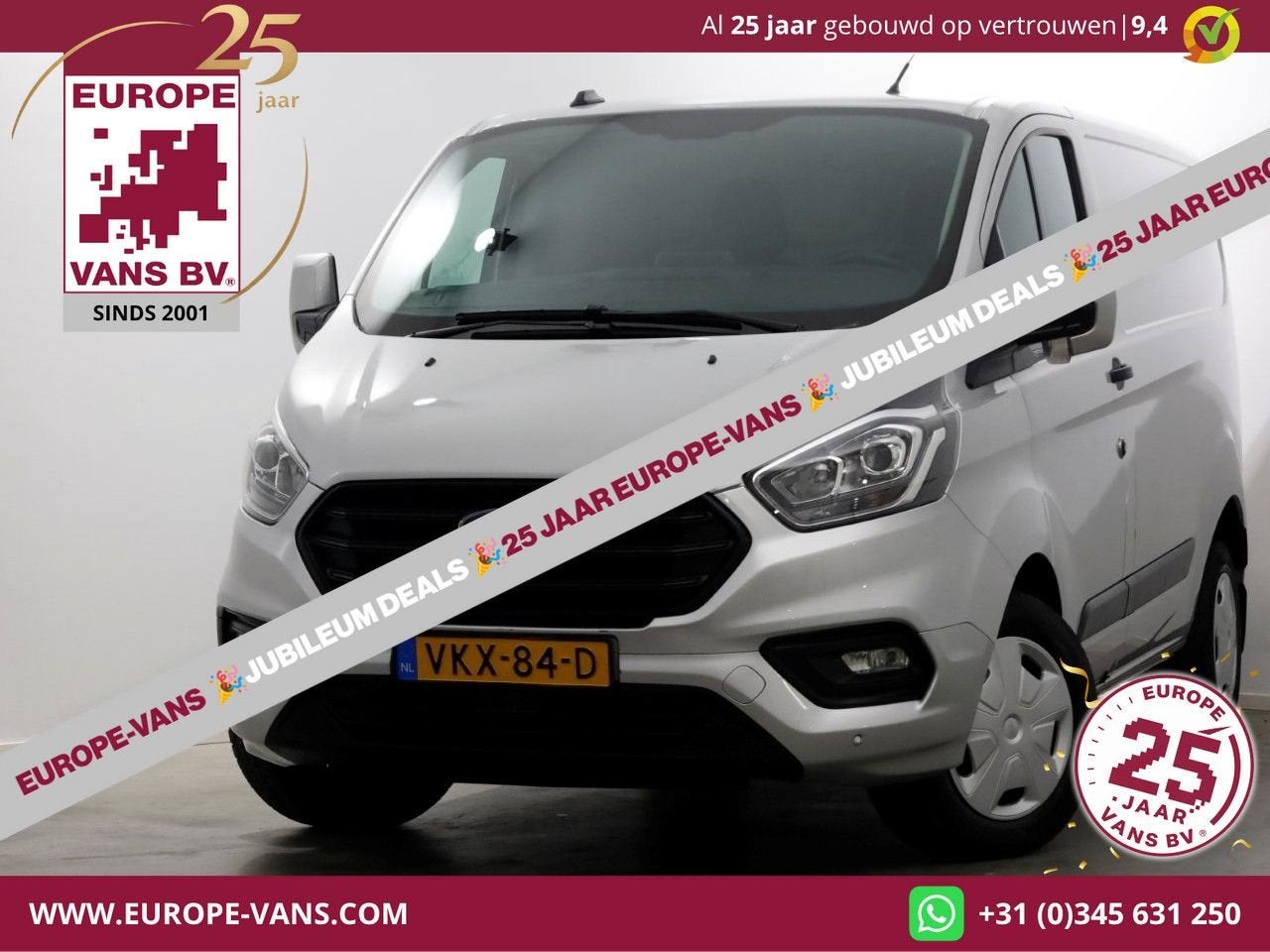 Ford Transit Custom 2.0 TDCI 130pk L1H1 Automaat Trend Airco, Autos, Camionnettes & Utilitaires, Argent ou Gris, Achat, Entreprise