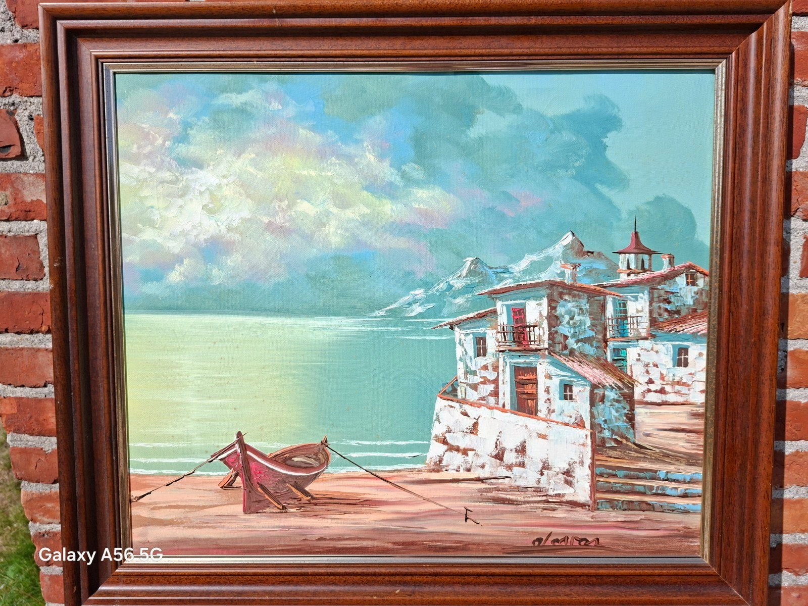 Olieverfschilderij op Doek, Antiquités & Art, Art | Peinture | Classique, Enlèvement ou Envoi, Toile
