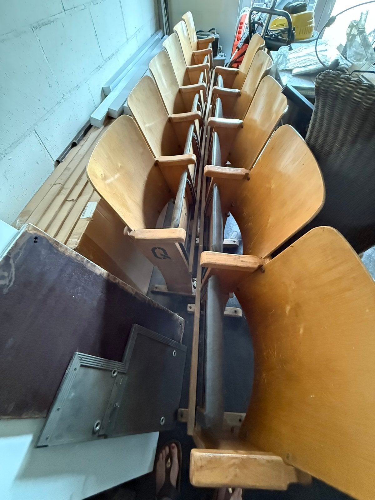 Oude cinemastoelen, Hobby en Vrije tijd, Ophalen, Gebruikt