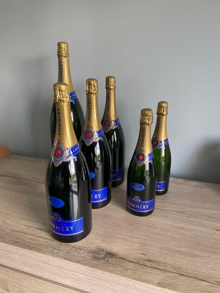 Dummy flessen Pommery, Ophalen, Zo goed als nieuw