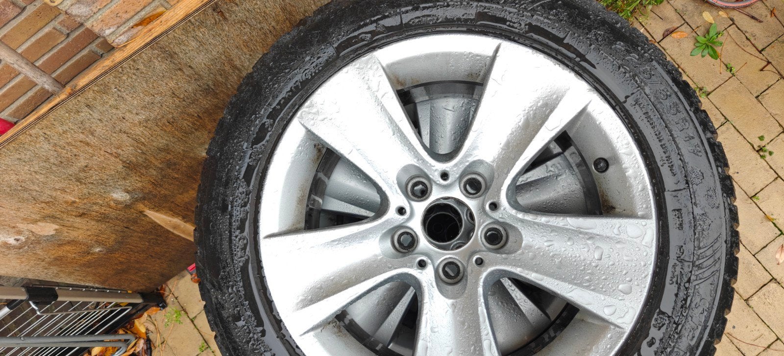 pneuux hiver jantes alu bmw, Autos : Pièces & Accessoires, Pneus et Jantes, Pneus hiver, Véhicule de tourisme, 17 pouces