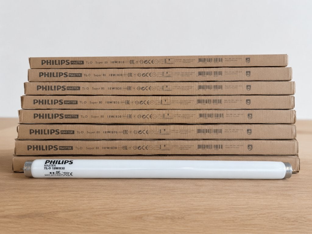 10x Philips MASTER TL-D 18W/830 – Warm Wit (60 cm), Overige typen, Nieuw, Warm wit, 10 tot 30 watt