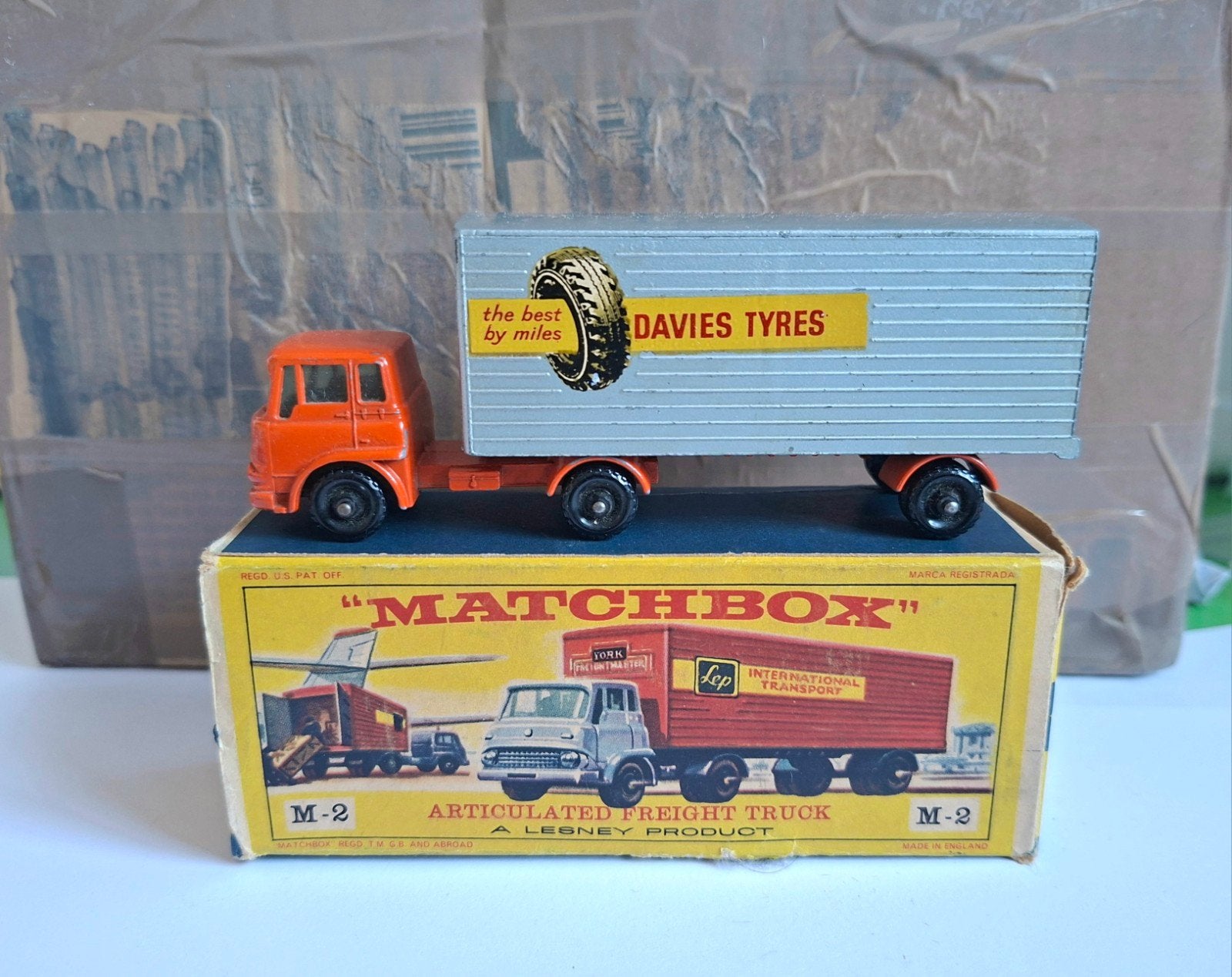 matchbox M-2 articulated freight truck box  + York, Hobby & Loisirs créatifs, Enlèvement ou Envoi, Matchbox