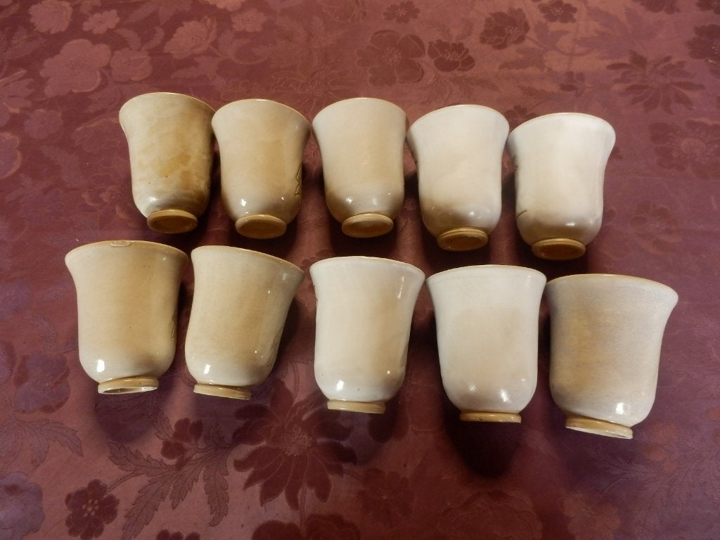 (9) -10 tasses - poterie lardinois --, Maison & Meubles, Enlèvement ou Envoi, Poterie, Comme neuf, Autres styles