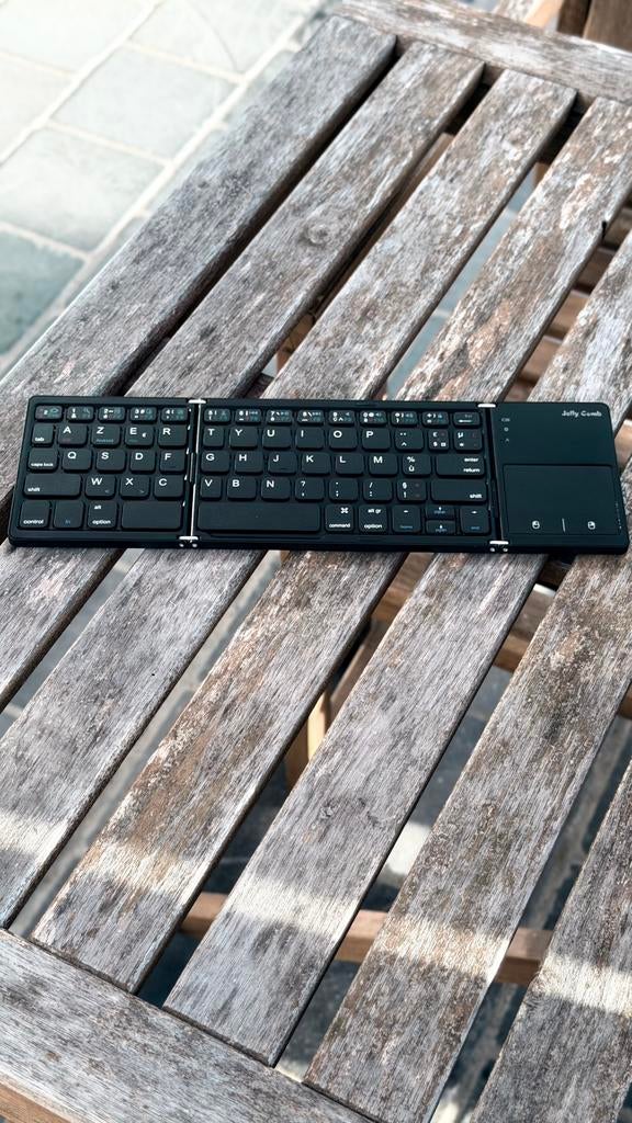 Clavier Bluetooth pliable Jelly Comb avec pavé tactile, Ophalen, Azerty, Zo goed als nieuw