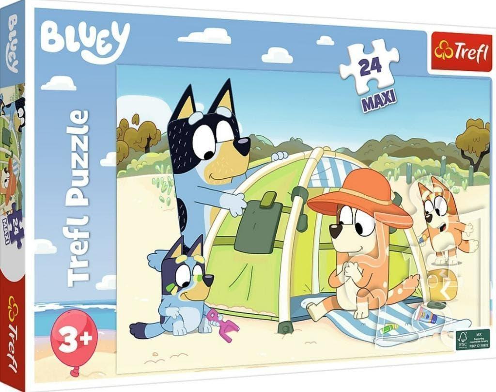 Bluey Maxi Puzzel - 24 stukjes - Trefl Legpuzzel, Kinderen en Baby's, Speelgoed | Kinderpuzzels, Ophalen of Verzenden, 10 tot 50 stukjes
