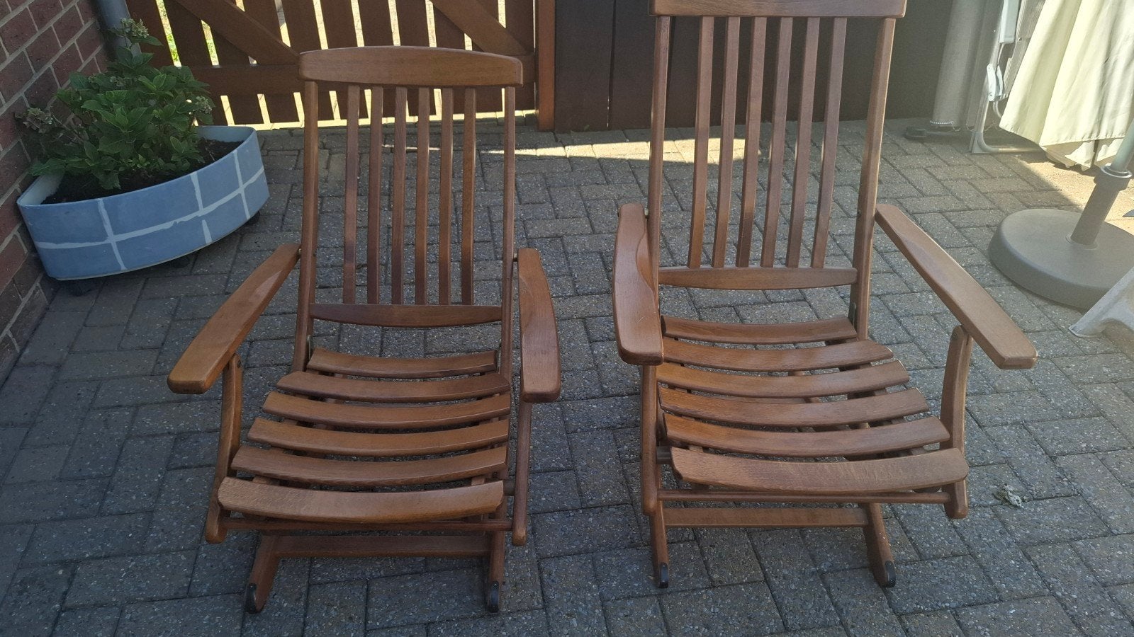 2 fauteuils en bois de qualité, Enlèvement, Bois