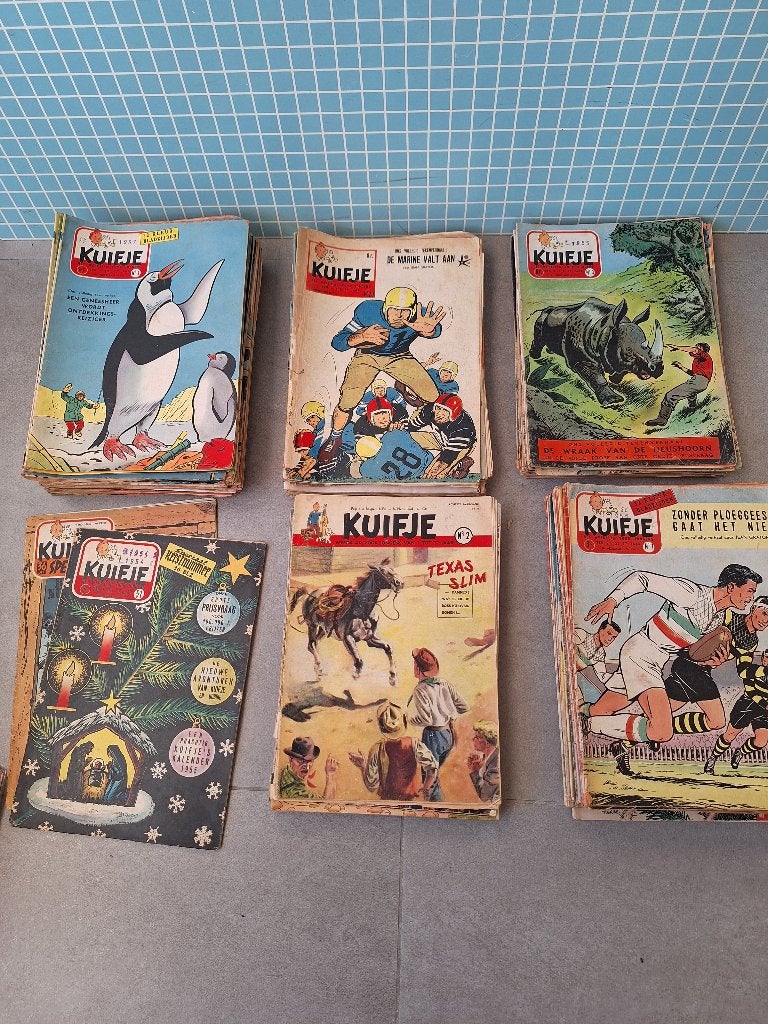 152 x Kuifje weekblad van 1953 tot 1958, Collections, Enlèvement ou Envoi, 1940 à 1960, Journal ou Magazine