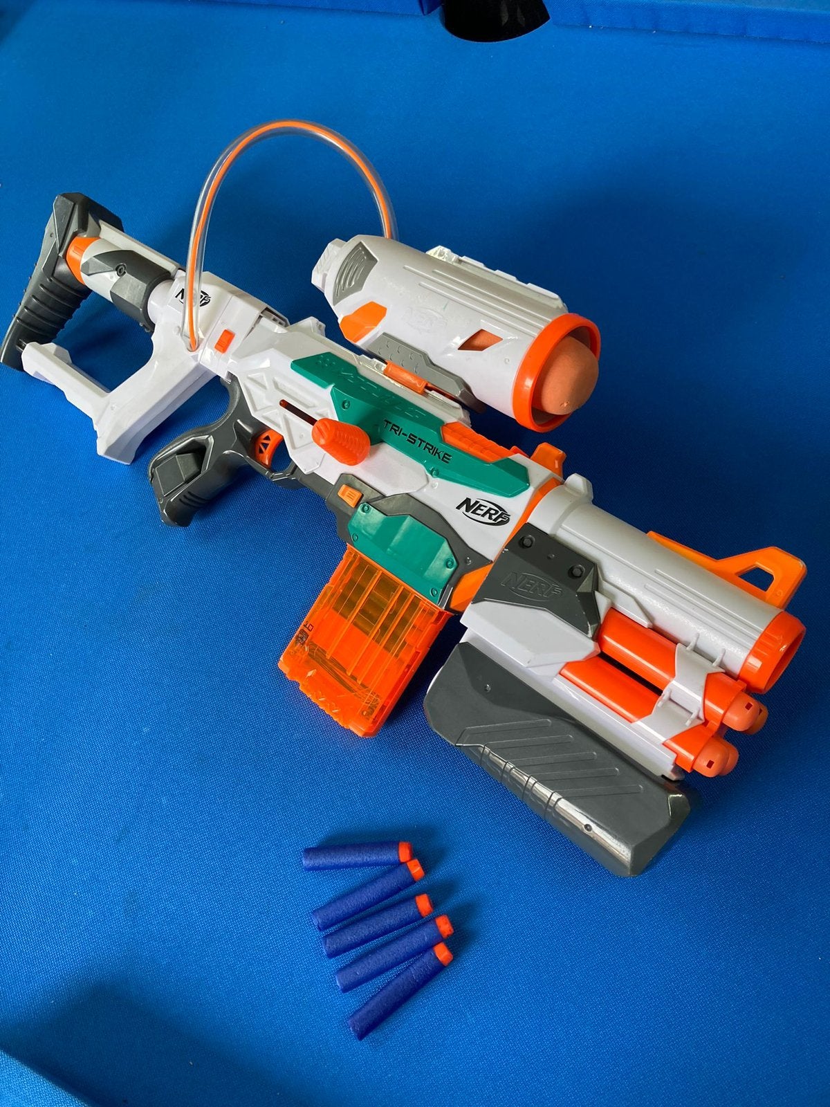 Nerf geweer, Kinderen en Baby's, Speelgoed | Buiten | Actiespeelgoed, Ophalen, Zo goed als nieuw
