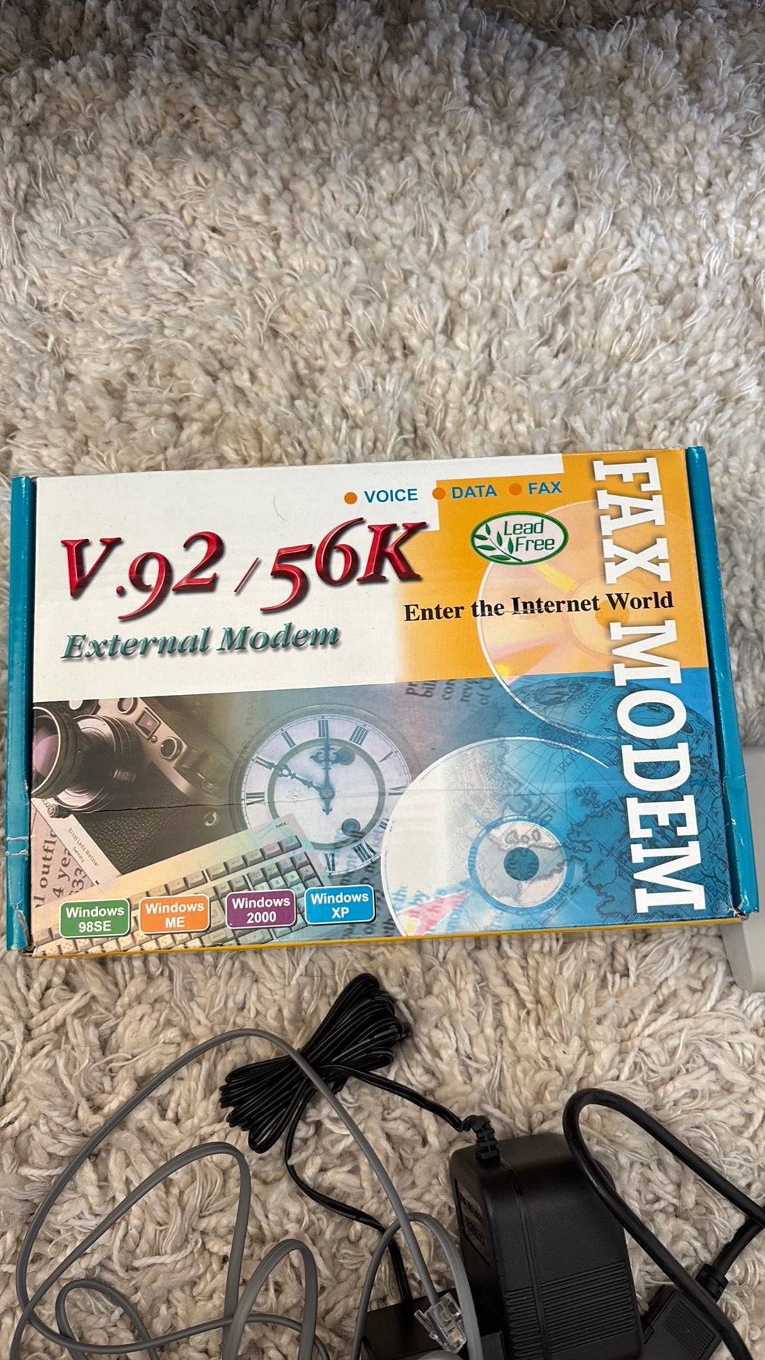 Retro v92 56k fax modem, Computers en Software, Ophalen of Verzenden