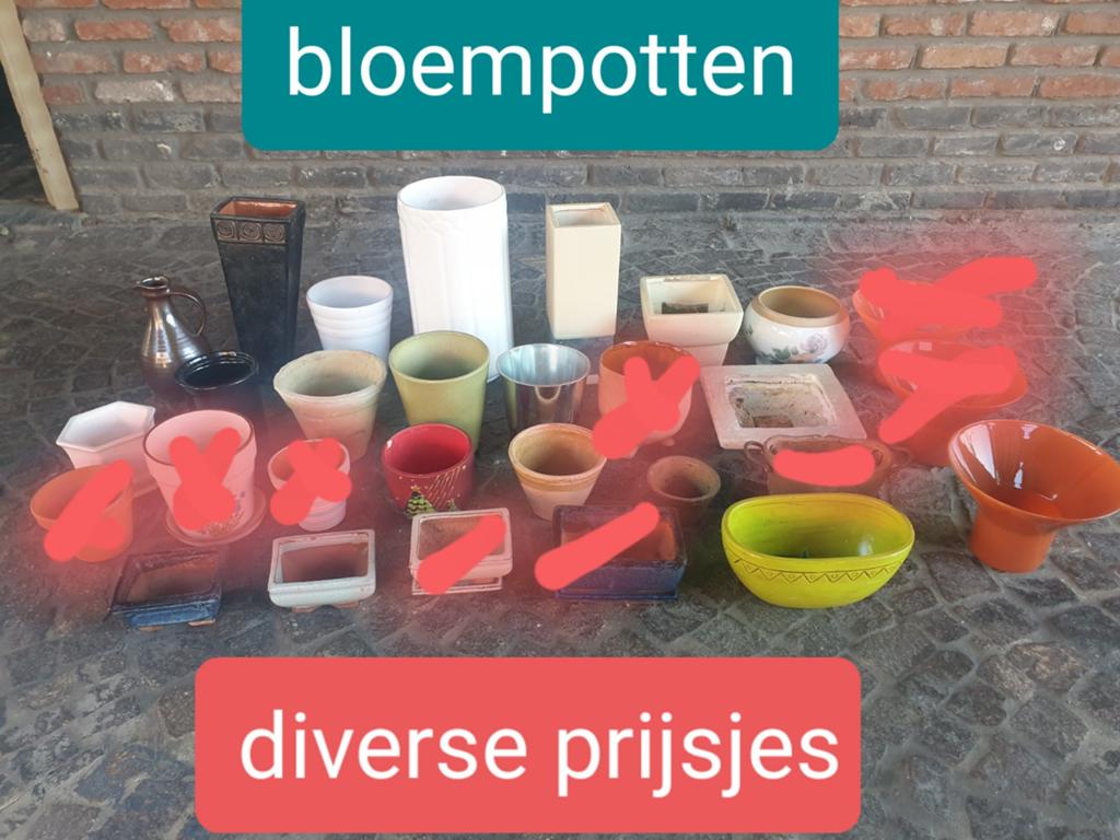 Bloempotten en vazen, Ophalen of Verzenden
