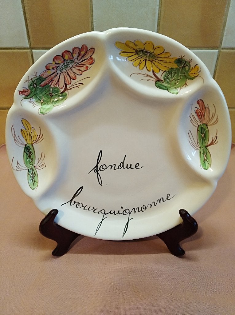Zeldzaam! RETRO. Franse keramische-porseleinen borden (6), Enlèvement, Neuf