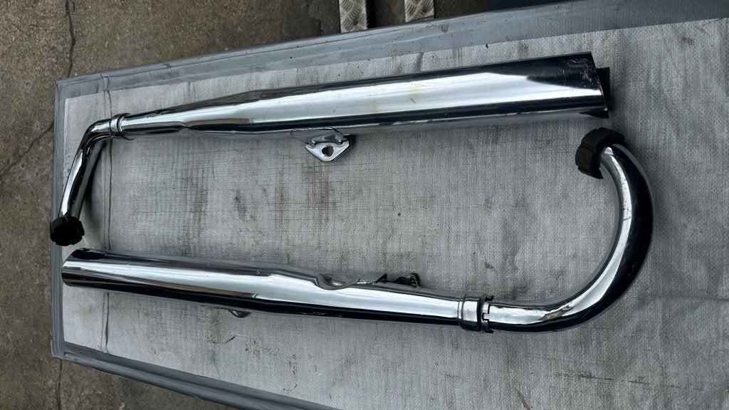 Yamaha yds3 uitlaat set, Niet ingevuld, Gebruikt, Niet ingevuld, Niet ingevuld