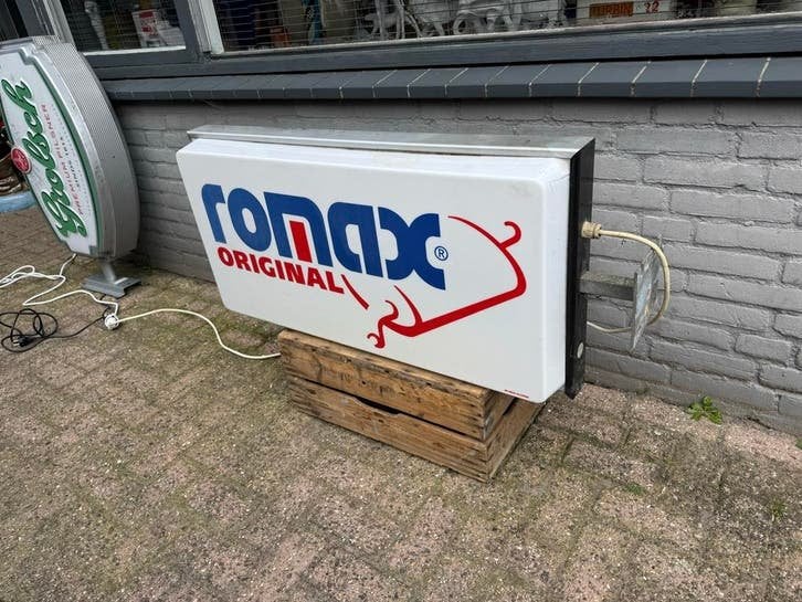Ronax Original Lichtbak Reclamebord - Vintage Sign, Verzamelen