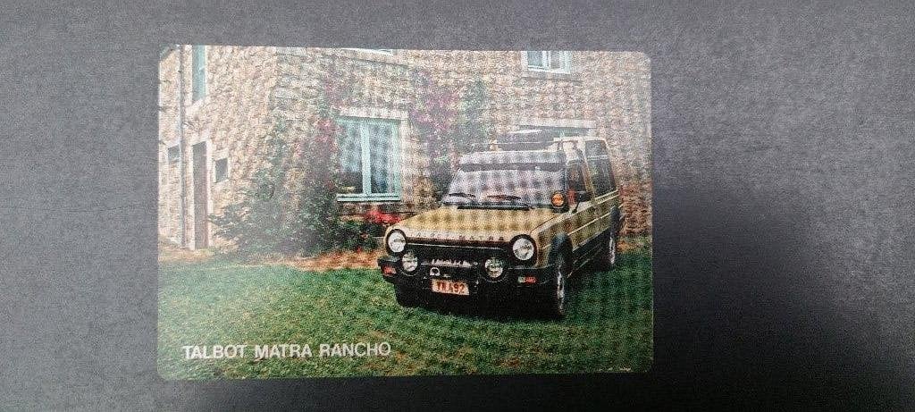 Zakkalender auto talbot 1980 vintage, Enlèvement ou Envoi, Utilisé