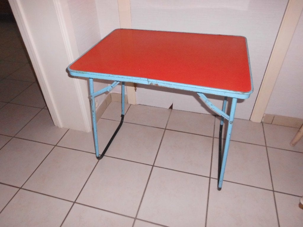 ancienne table pliante de camping vintage cf lafuma, Caravanes & Camping, Enlèvement, Table de camping