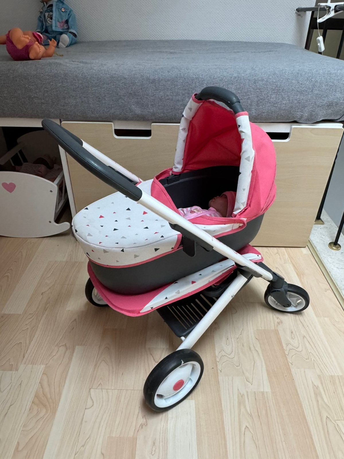 3 in 1 Poppenwagen - Buggy - Maxi Cosi Smoby, Enlèvement, Utilisé, Baby Pop