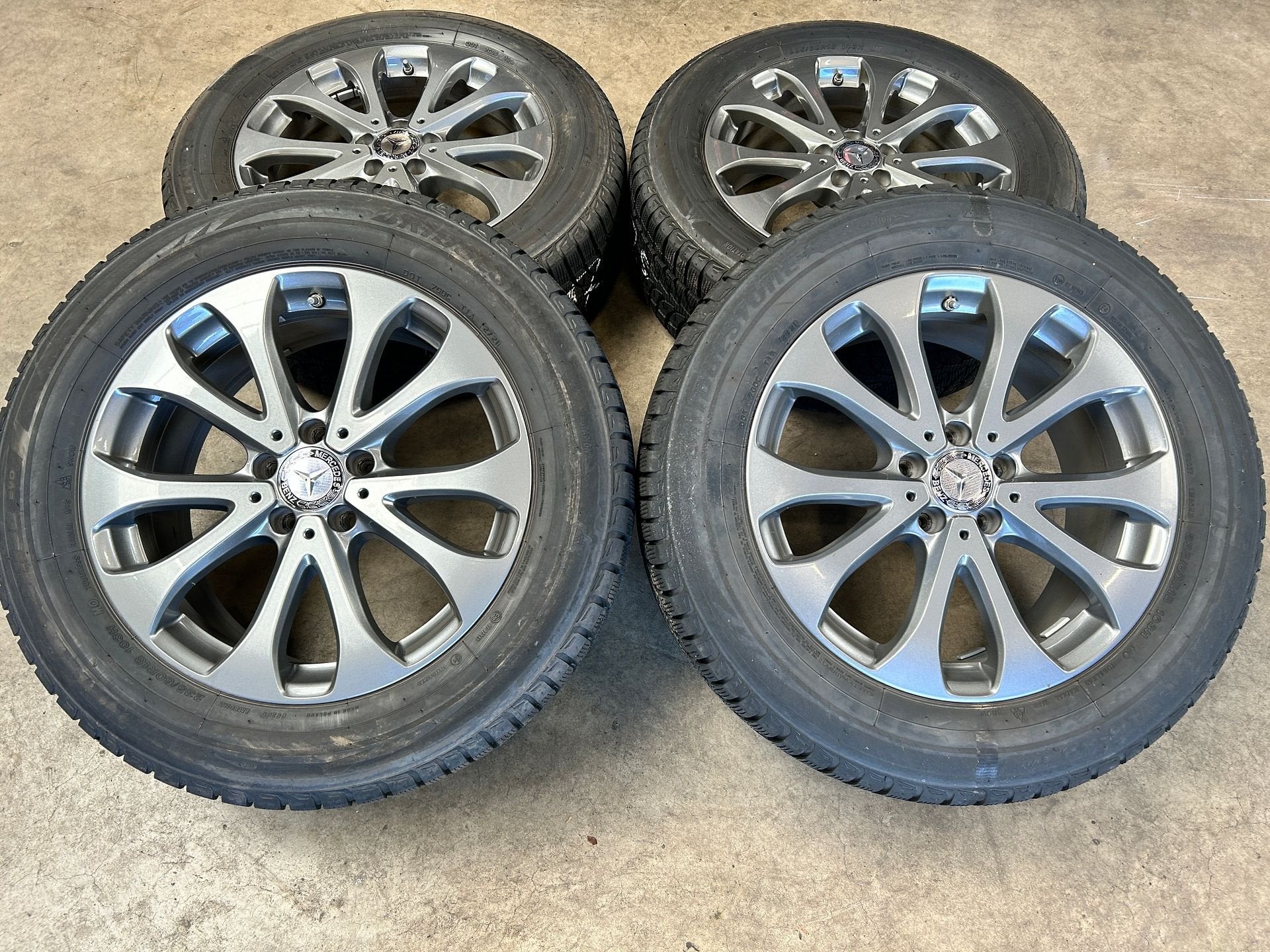 18 inch originele velgen + winterbanden Mercedes GLC, Autos : Pièces & Accessoires, Pneus et Jantes, Pneus hiver, Véhicule de tourisme