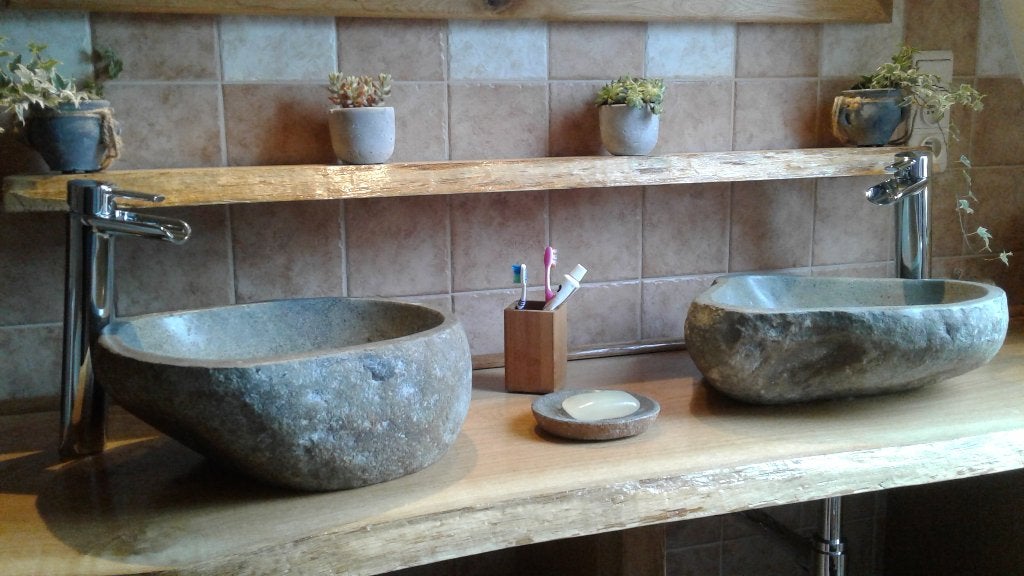 évier en pierre naturel galet de rivière . grand choix, Maison & Meubles, Salle de bain | Meubles de Salle de bain, Enlèvement