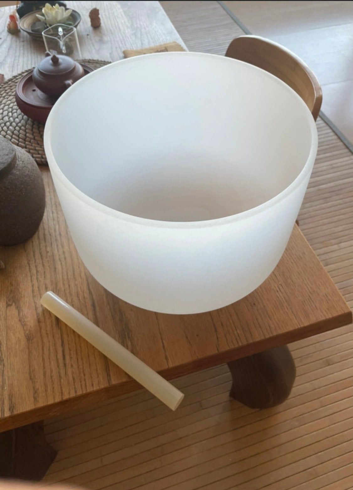 Crystal Singing Bowl E-3rd Eye Chakra, Muziek en Instrumenten, Drumstellen en Slagwerk, Ophalen, Zo goed als nieuw