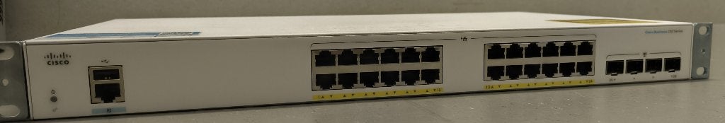 Cisco CBS250-24P-4G Gigabit PoE Smart Switch (24 poorten), Enlèvement ou Envoi, Utilisé