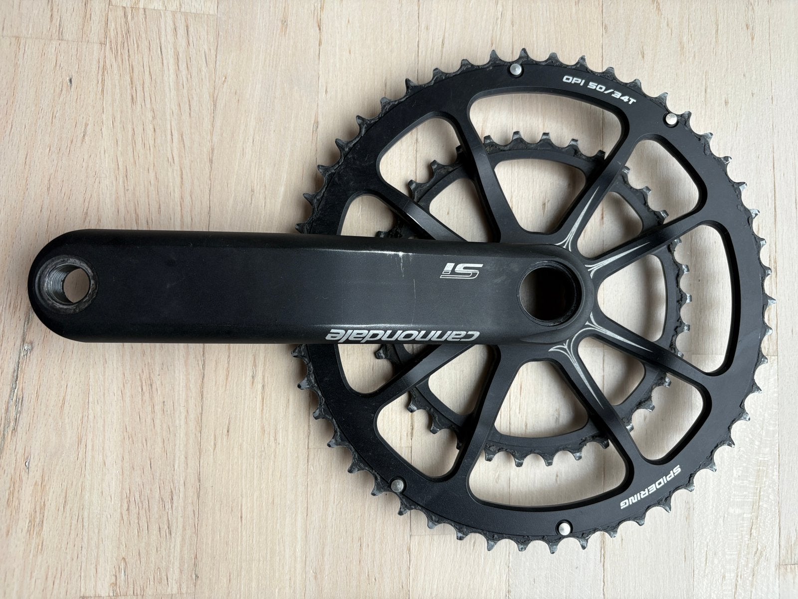 Cannondale hollowgram cranckset 172.5, Crankstel of Pedalen, Gebruikt, Ophalen of Verzenden, Aluminium