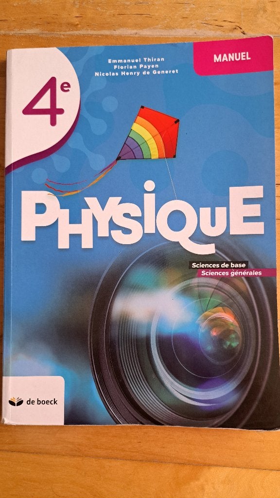 Physique 4e : Sciences de base et sciences générales, Livres, Physique, Comme neuf, Enlèvement, Secondaire