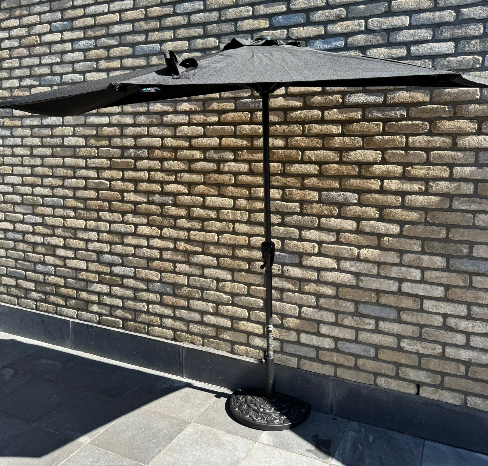 Parasol de balcon (demi) avec pied - Nouveau, Enlèvement, Comme neuf