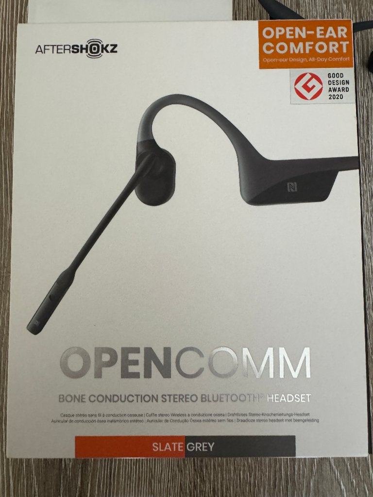 Casque/Headset Aftershokz OPENCOMM, Computers en Software, Headsets, Ophalen, Zo goed als nieuw, Draadloos, Over-ear