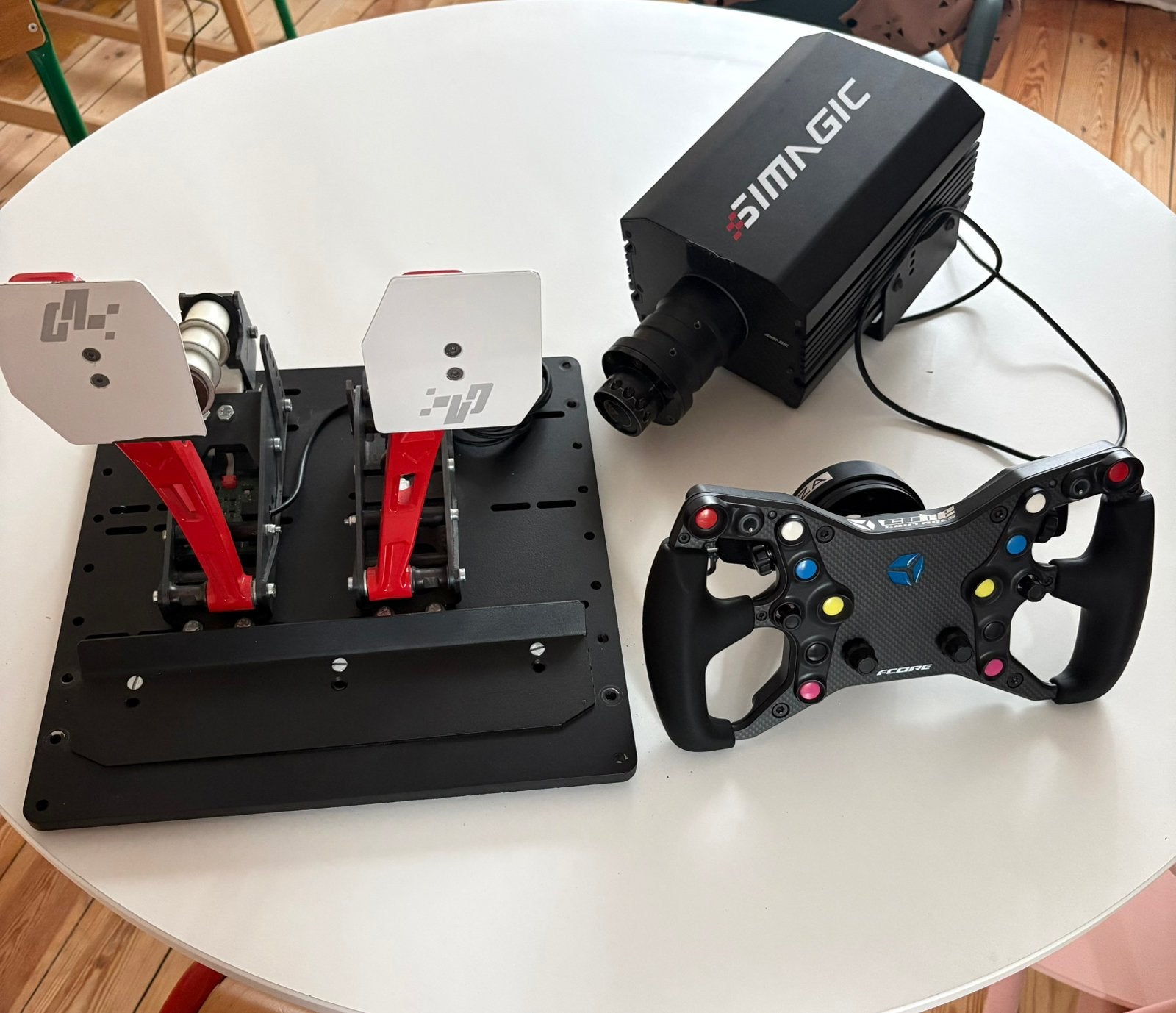 Simracing-set, Games en Spelcomputers, Spelcomputers | Overige, Zo goed als nieuw, Ophalen