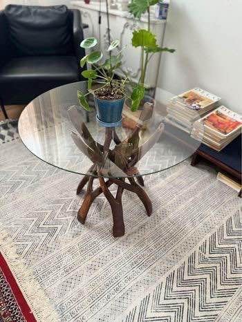 Table basse africaine en bois, Maison & Meubles, Enlèvement ou Envoi, Comme neuf