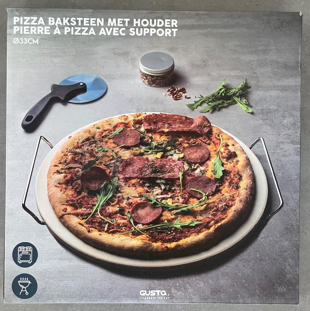 Gusta - Pizza Baksteen - ø33cm - Pizzaplank, Ophalen, Nieuw