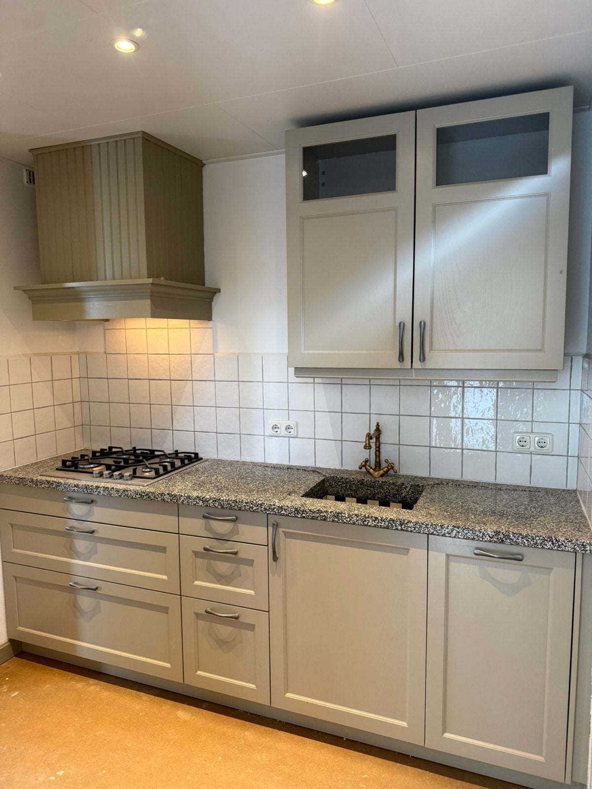 Prachtige Rechte Keuken Landelijk + Apparatuur GEDEMONTEERD, Huis en Inrichting, Overige kleuren, Graniet of Steen, Enkelwandige keuken