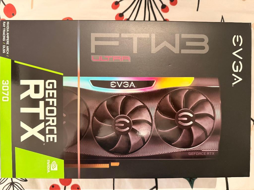 NVIDIA EVGA GeForce RTX 3070 FTW3 ULTRA GAME 8GB Metal Backp, Ophalen, GDDR6, Zo goed als nieuw, HDMI