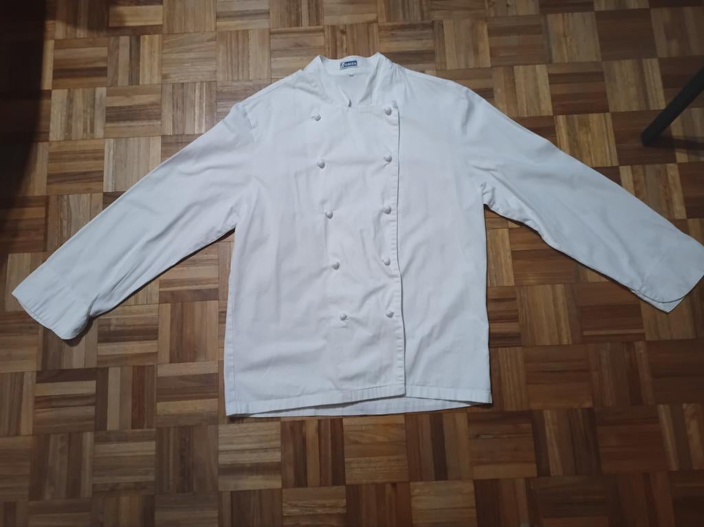 Veste blanche isacco de cuisinier. Taille M/L, Enlèvement, Isac