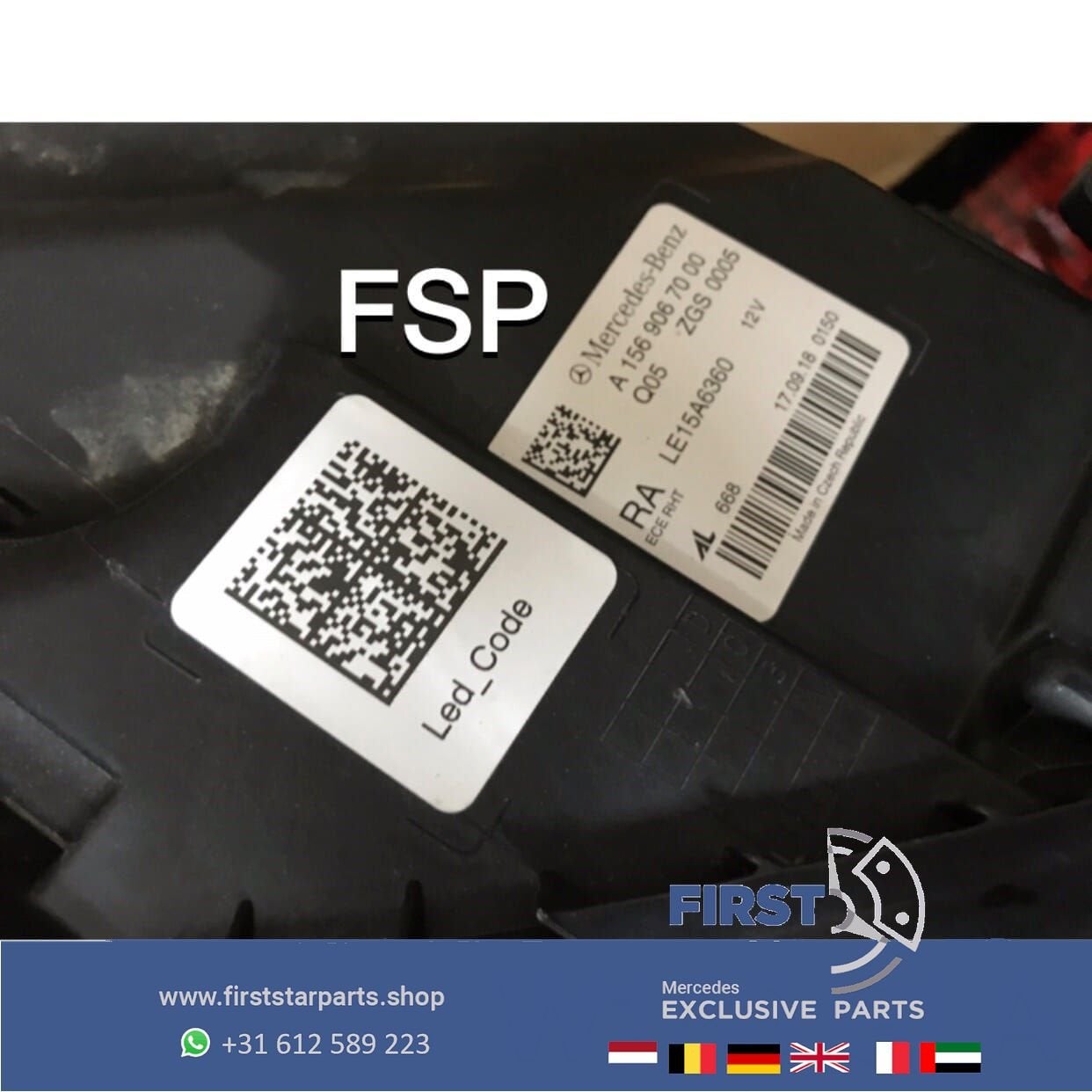 W156 FACELIFT LED KOPLAMP RECHTS Mercedes GLA 2016-2020 ORIG, Utilisé, -, -, Enlèvement ou Envoi