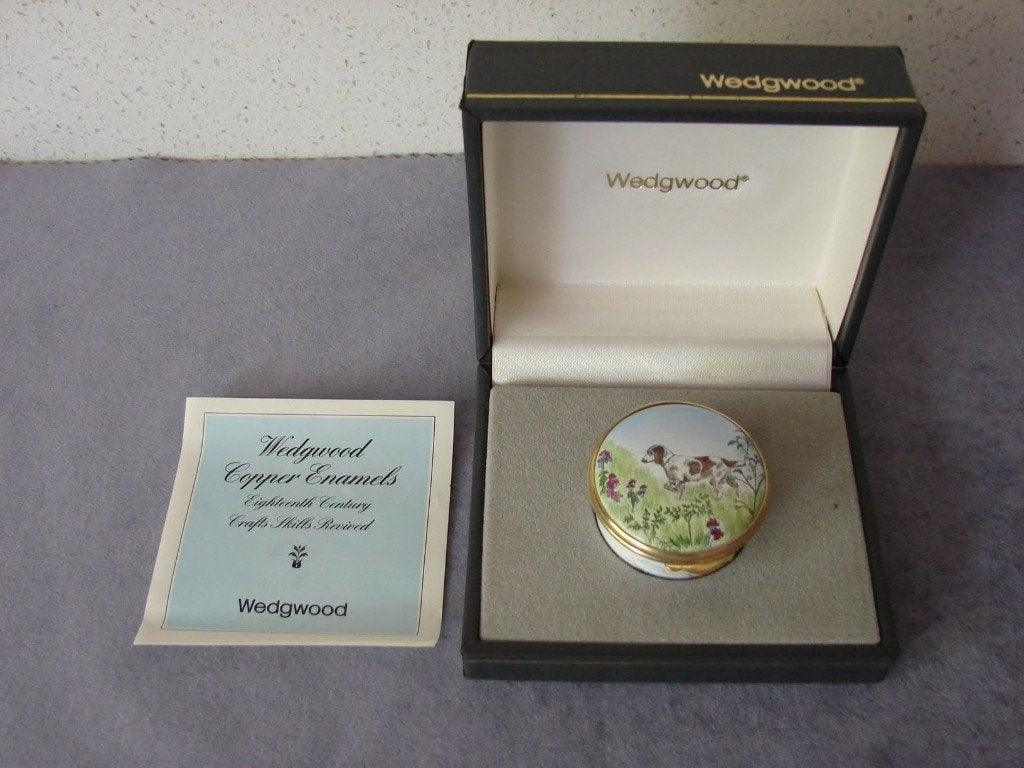 Prachtig Wedgwood pillendoosje jachtscene, Ophalen of Verzenden, Nieuw