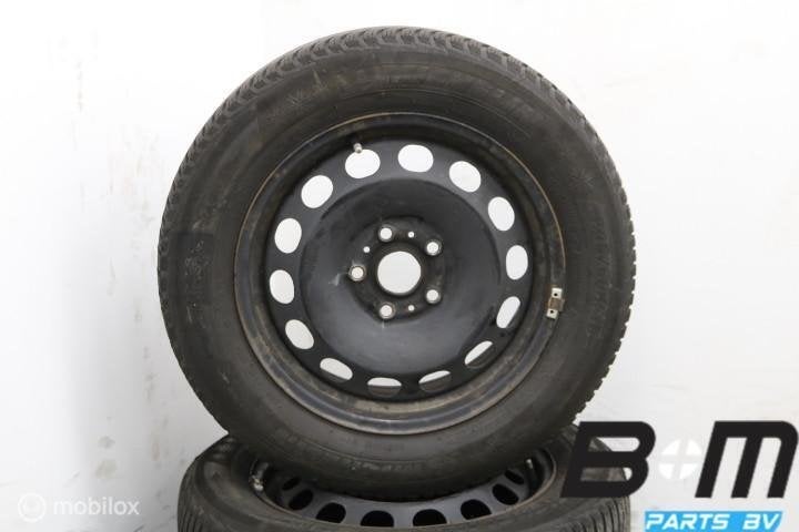 Org 16 inch velgen + winterbanden VW Passat B8 5Q0601027CK, Gebruikt, 16 inch, Banden en Velgen
