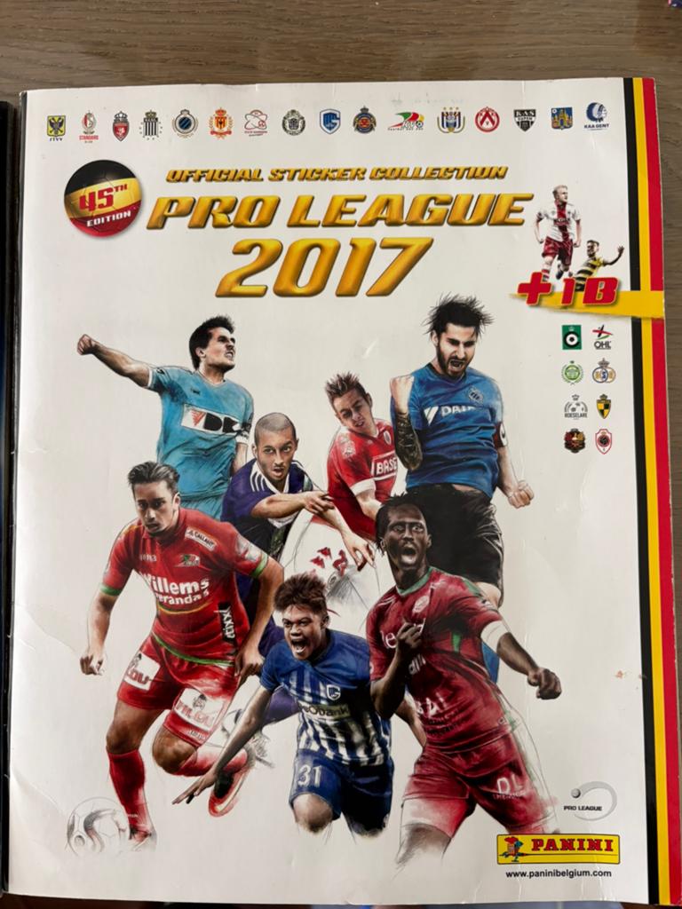 Panini jupiler pro league boeken met stickers, Ophalen of Verzenden, Zo goed als nieuw, Meerdere stickers