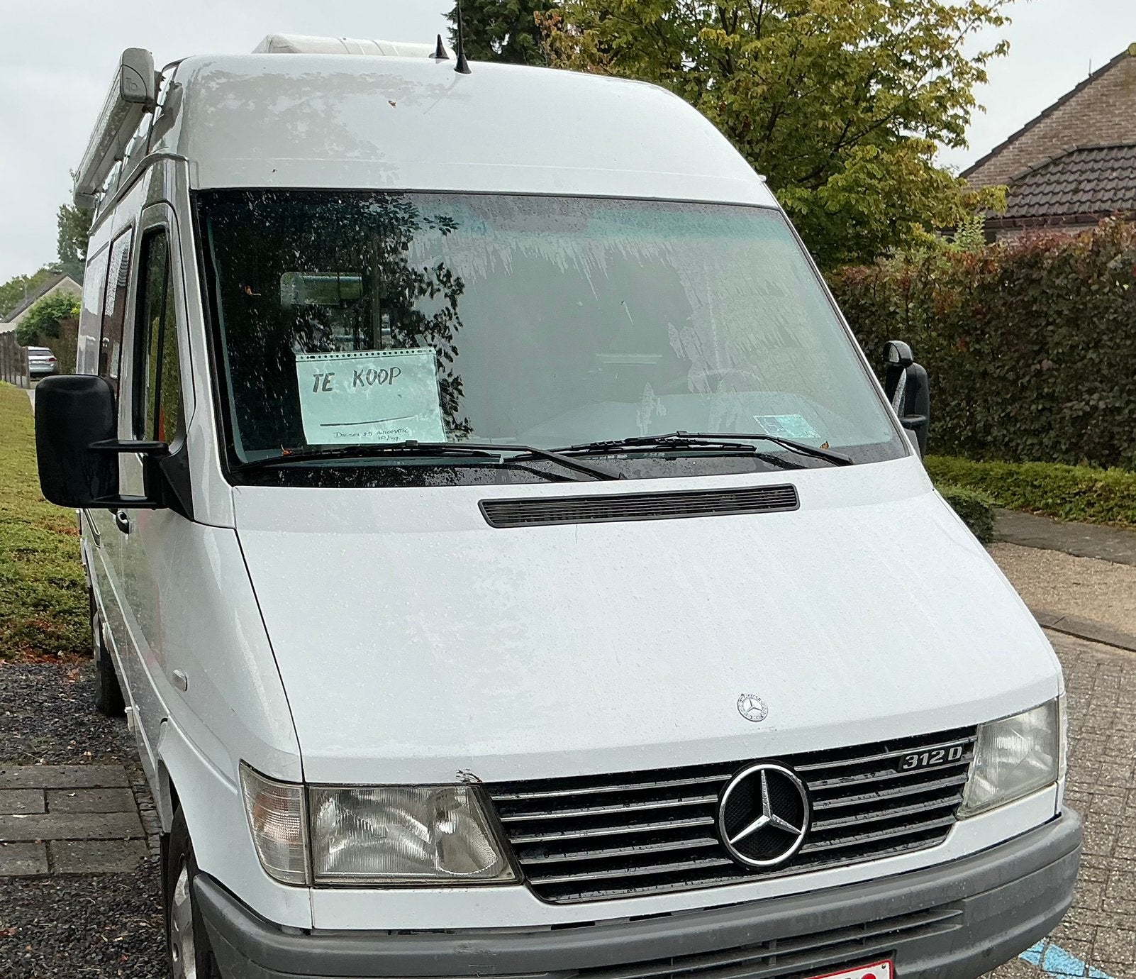 Mercedes sprinter 2,9 automaat mobilhome zelfbouw, Automaat, Chemisch toilet, Buscamper of Camperbus, Ladder