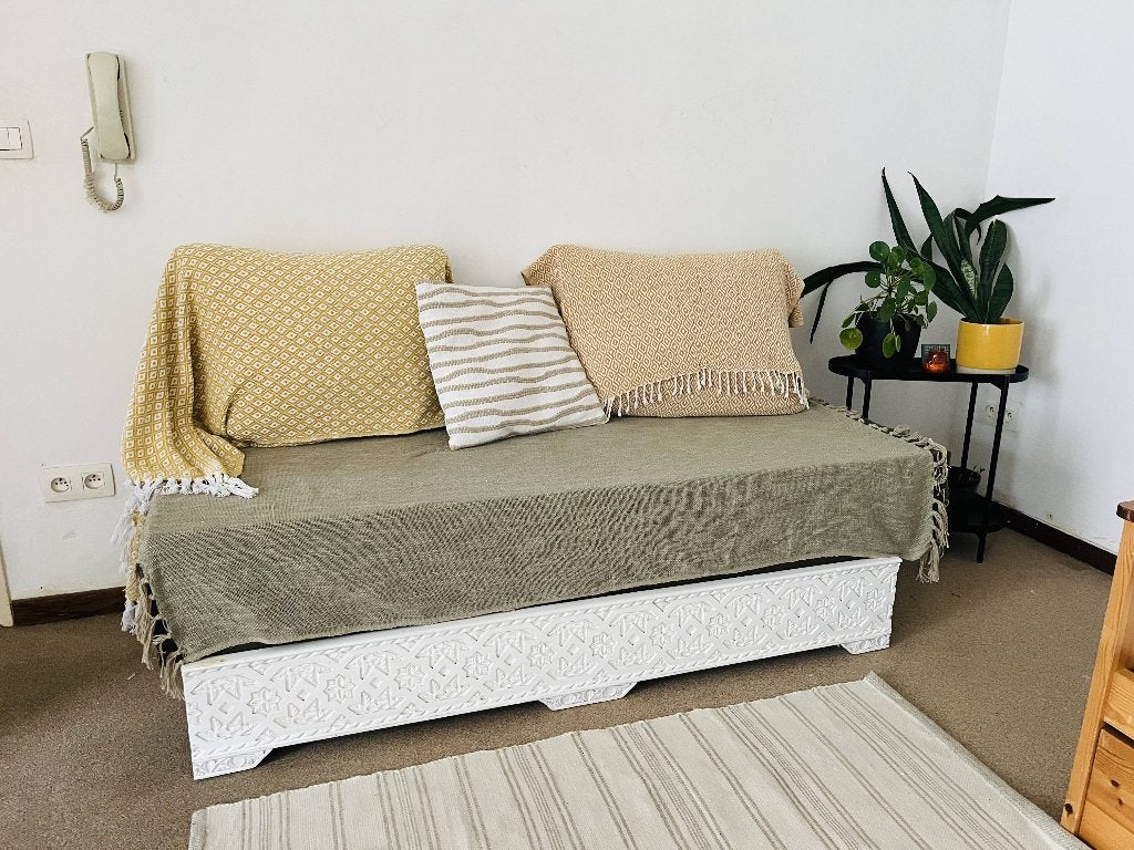 Zetel Marokkaanse stijl Bohemian, Ophalen, Gebruikt, Minder dan 75 cm, 150 tot 200 cm